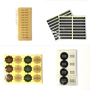 Set of packing stickers supplies handmade labels